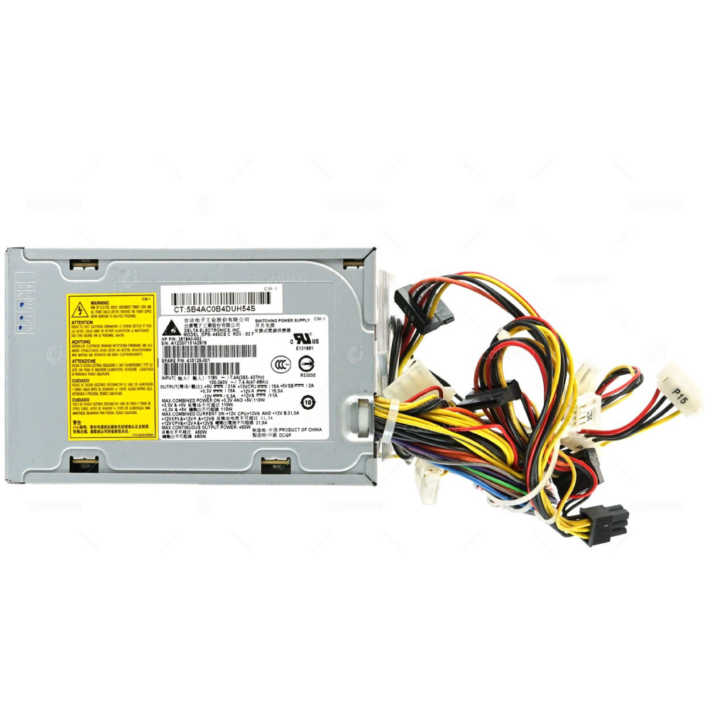 435128-001 HP 460W POWER SUPPLY FOR WORKSTATION XW4300 XW4400 381840-002, DPS-460CB